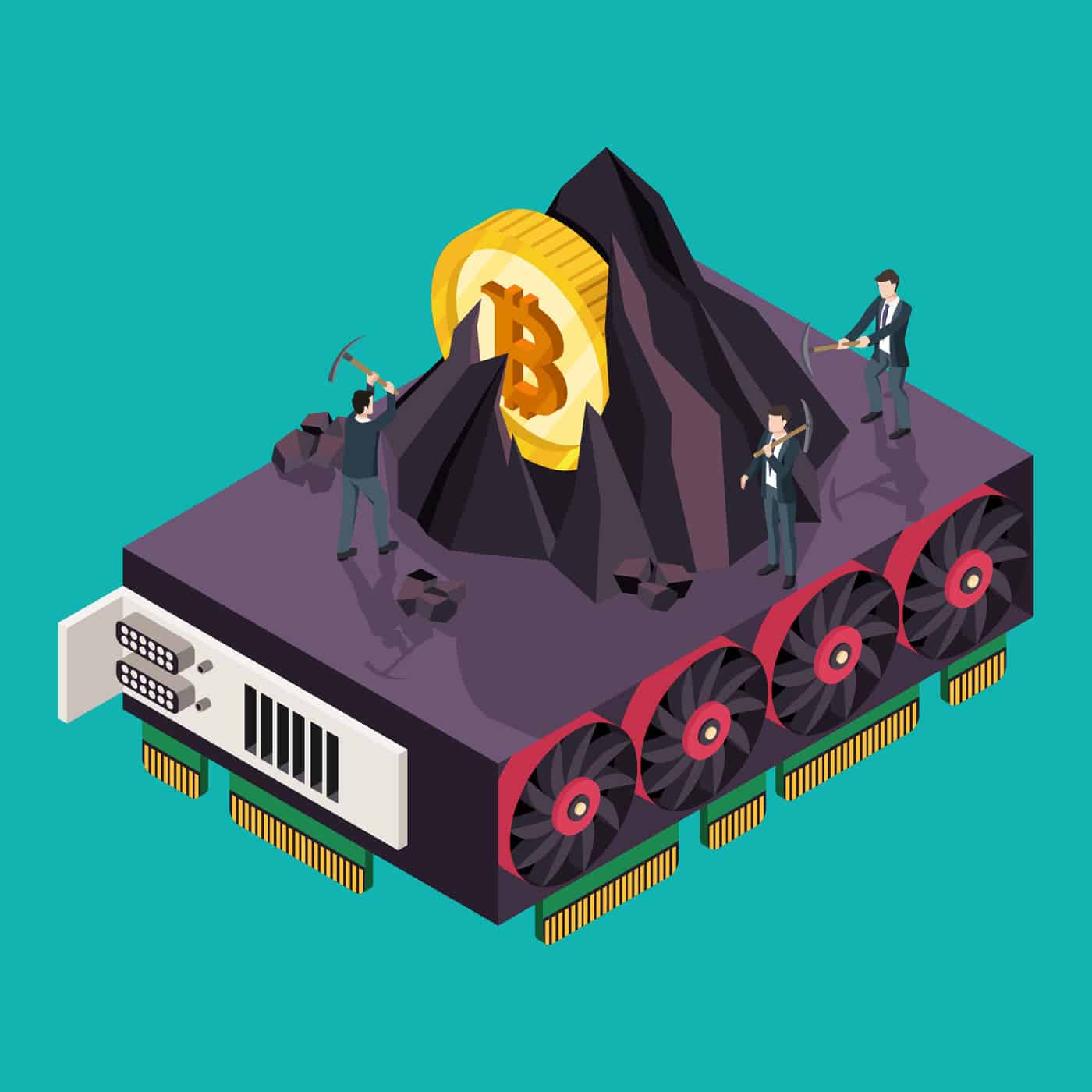 Comment Pouvez-Vous Miner Le Bitcoin ? - Graphiques Vectoriels