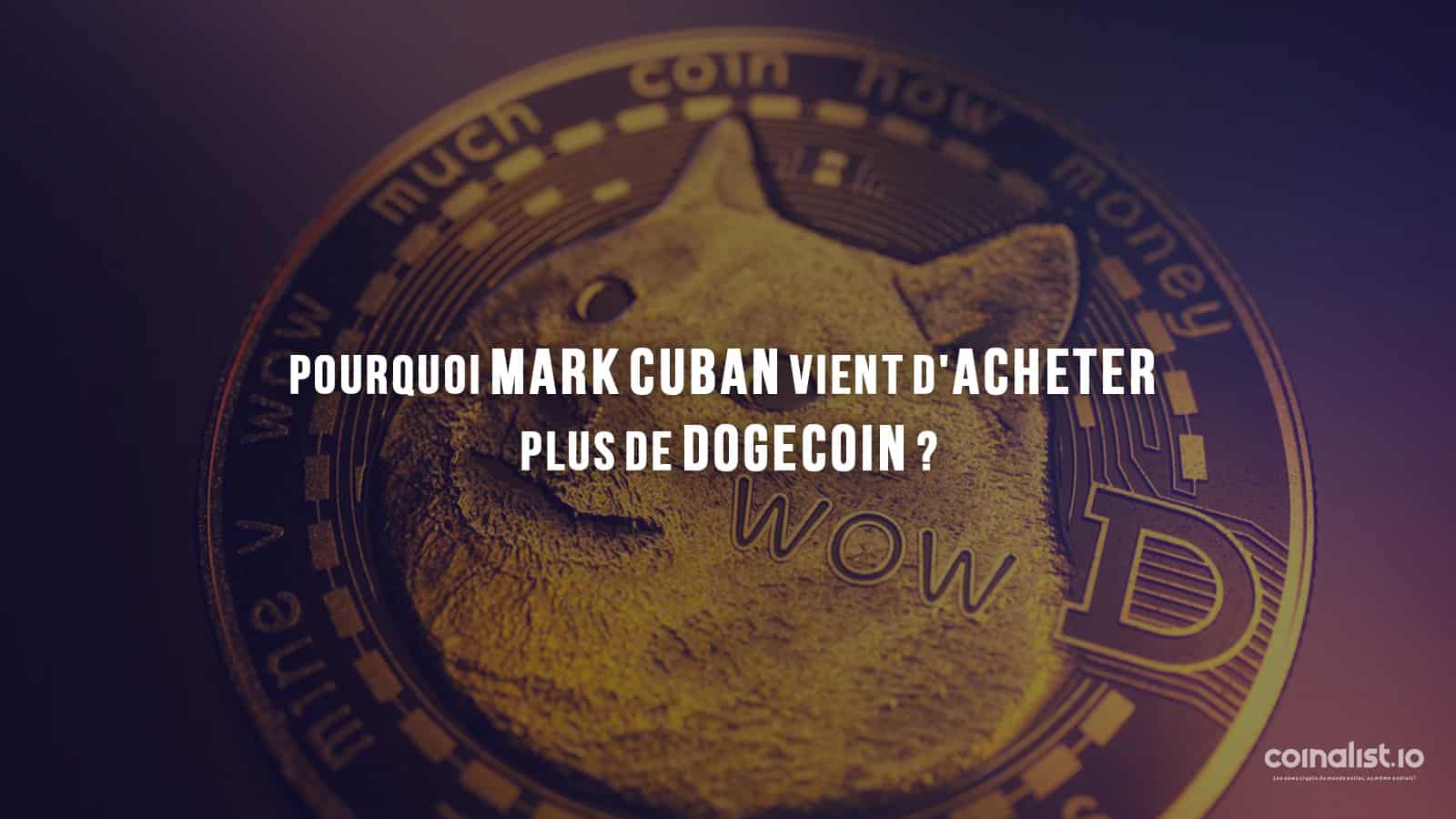 Pourquoi Mark Cuban Vient D'Acheter Plus De Dogecoin ? - Police De Caractère