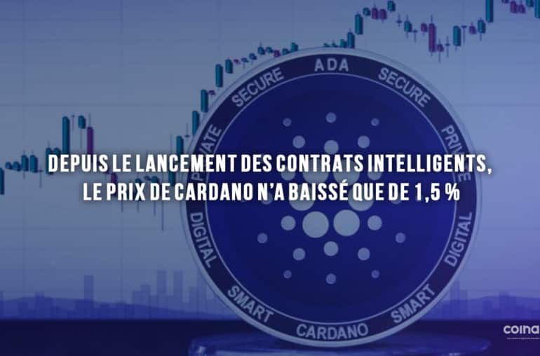Depuis Le Lancement Des Contrats Intelligents, Le Prix De Cardano (Ada) N'A Baissé Que De 1,5 % - Cardan