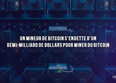 Un Mineur De Bitcoin S'Endette D'Un Demi-Milliard De Dollars Pour Miner Du Bitcoin - Conception Graphique