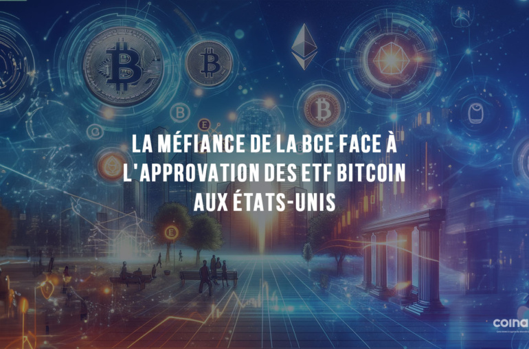 Paysage Digital Montrant L'Intersection Entre La Finance Traditionnelle Et La Cryptomonnaie, Symbolisant L'Innovation Et Le Scepticisme Dans Le Monde Financier