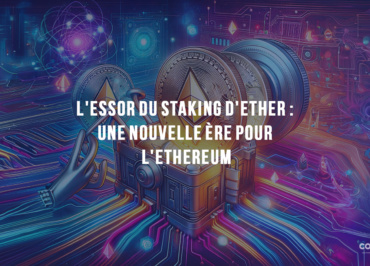 Illustration Abstraite Du Staking D'Ethereum Dans Un Réseau Blockchain.